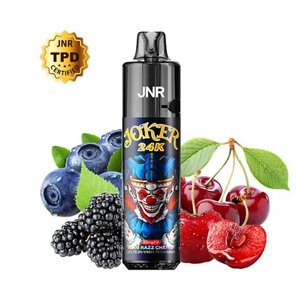 Puff Joker 24K JNR Rechargeable Blue Razz Cherry